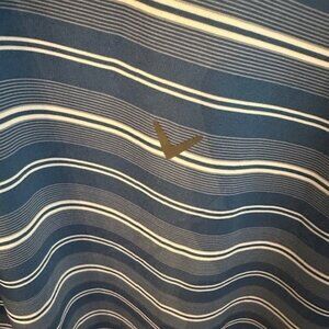 Callaway Opti-Dri 3xlt golf striped blue polo Big and Tall Big & Tall